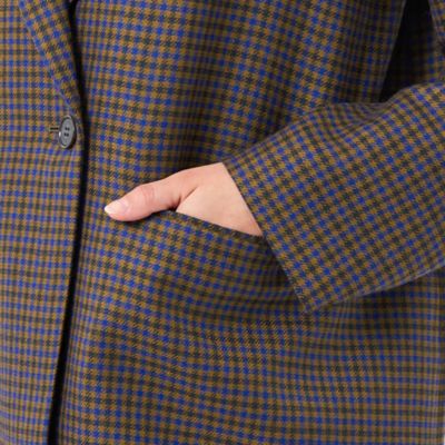 極美品◆マッキントッシュフィロソフィー ブリティシュチェック ブレザー GREY LABEL ブリティッシュチェックブレザー(ジャケット