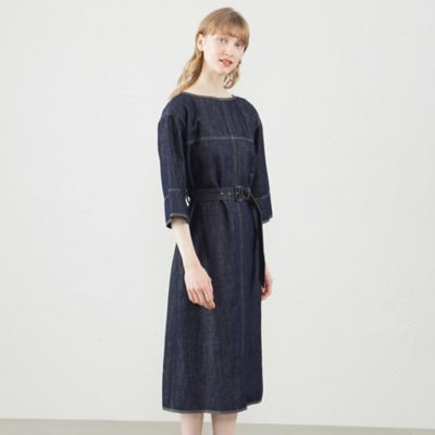 ＜MACKINTOSH PHILOSOPHY (Women)＞コットンリネンデニムワンピース（Ｈ５Ｊ０１４０１＿＿）