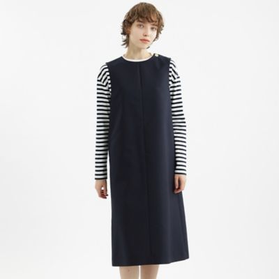 マッキントッシュフィロソフィー　現行 クルーネック ジャンパースカート　ベージュ MACKINTOSH PHILOSOPHY - 現行 マッキントッシュフィロソフィー