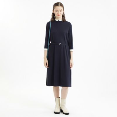 【２０２３年秋冬商品】Ｃｌｅｒｉｃ　Ｃｏｌｌａｒ　Ｋｎｉｔ　ワンピース（Ｈ５Ｊ０５２７０＿＿）