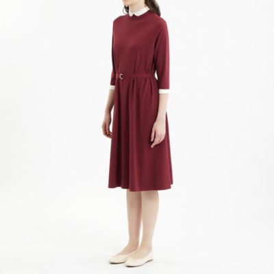 【２０２３年秋冬商品】Ｃｌｅｒｉｃ　Ｃｏｌｌａｒ　Ｋｎｉｔ　ワンピース（Ｈ５Ｊ０５２７０＿＿）