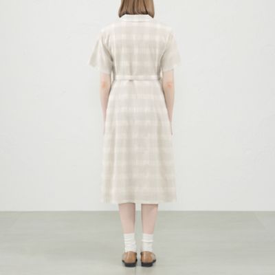 美品　マッキントッシュフィロソフィー　ワンピース　ノーカラー オープンカラーシアーシャツワンピース（H5J11355＿＿