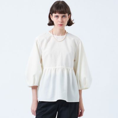 MACKINTOSH PHILOSOPHY (Women)/マッキントッシュ フィロソフィー リンクルボリュームスリーブブラウス(H5M03507__)