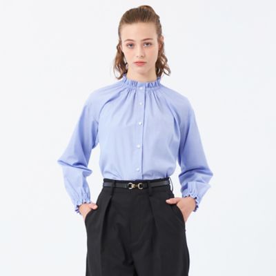 フリルカラーコットンブラウス（H5M08664＿＿