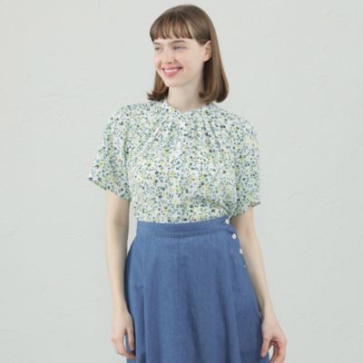 ＜MACKINTOSH PHILOSOPHY (Women)＞ブルーミングフラワープリントブラウス（Ｈ５Ｍ１１３４４＿＿）