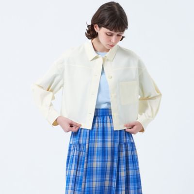 ＜MACKINTOSH PHILOSOPHY (Women)＞クロップドシャツブルゾン（Ｈ５Ｍ１１５３６＿＿）