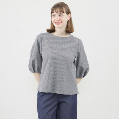 ＜MACKINTOSH PHILOSOPHY (Women)＞ギンガムチェックサッカーブラウス（Ｈ５Ｍ１２３４３＿＿）