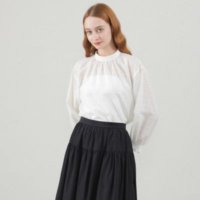 MACKINTOSH PHILOSOPHY (Women)/マッキントッシュ フィロソフィー シャドーチェックシアーブラウス(H5M12433__)