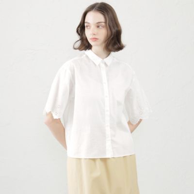 ＜MACKINTOSH PHILOSOPHY (Women)＞スカラップレースブラウス（Ｈ５Ｍ１４３４８＿＿）