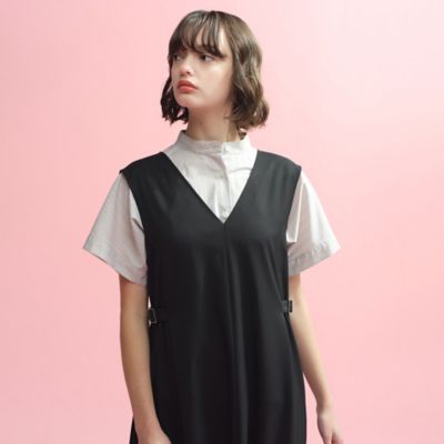 【SALE】MACKINTOSH PHILOSOPHY (Women)/マッキントッシュ フィロソフィー バンドカラーストライプハーフシャツ(H5M18612__) ベージュ40L トップス【三越伊勢丹/公式】