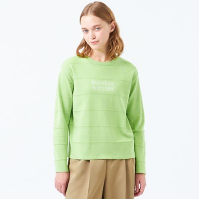 【SALE】MACKINTOSH PHILOSOPHY (Women)/マッキントッシュ フィロソフィー ライティングロゴボーダーニット(H5N01551__) ミドリ トップス【三越伊勢丹/公式】