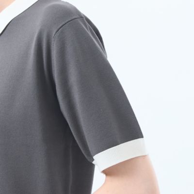 【ＷＥＢ＆一部店舗限定】バイカラーポロニット（Ｈ５Ｎ０１５９８＿＿）