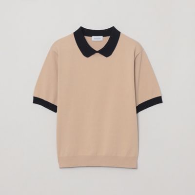 WEB＆一部店舗限定】バイカラーポロニット