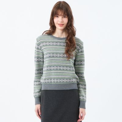 MACKINTOSH PHILOSOPHY (Women)/マッキントッシュ フィロソフィー フェアアイルウィンターニット(H5N01623__) グレー07L トップス【三越伊勢丹/公式】