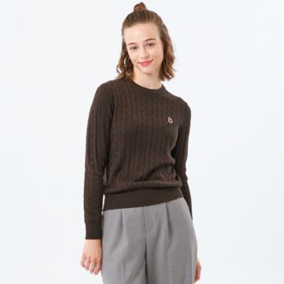 MACKINTOSH PHILOSOPHY (Women)/マッキントッシュ フィロソフィー バッキンガムベア ケーブルニット(H5N01643__) チャ50L トップス【三越伊勢丹/公式】