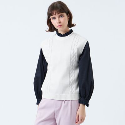 MACKINTOSH PHILOSOPHY (Women)/マッキントッシュ フィロソフィー ケーブルベスト(H5N03553__)
