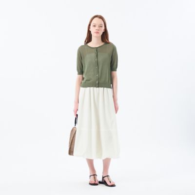 【Ｈｅａｖｅｎｌｙ　Ｓｈｅｅｒ　Ｋｎｉｔ】　ハーフスリーブカーディガン（Ｈ５Ｎ０４５２０＿＿）