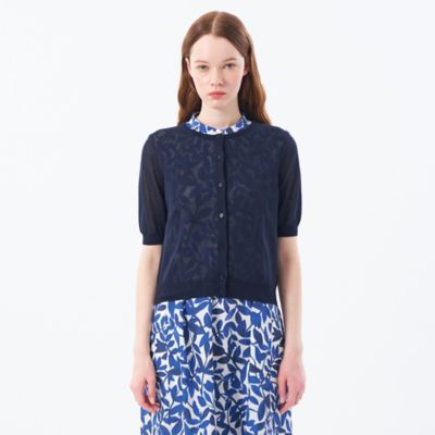 【Ｈｅａｖｅｎｌｙ　Ｓｈｅｅｒ　Ｋｎｉｔ】　ハーフスリーブカーディガン（Ｈ５Ｎ０４５２０＿＿）