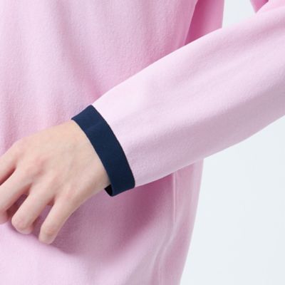 バイカラートリムクルーネックカーディガン（Ｈ５Ｎ０４５８０＿＿）