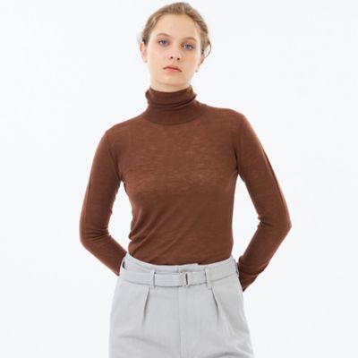 WEB＆一部店舗限定】ファインウールハイゲージタートルニット