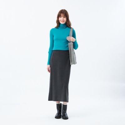 ウォッシャブルファインウールタートルニット（H5N41603＿＿