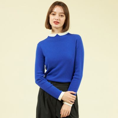 Ｃｌｅｒｉｃ　Ｃｏｌｌａｒ　Ｋｎｉｔ　ロングスリーブ（Ｈ５Ｎ５１４１１＿＿）