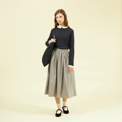 Ｃｌｅｒｉｃ　Ｃｏｌｌａｒ　Ｋｎｉｔ　ロングスリーブ（Ｈ５Ｎ５１４１１＿＿）