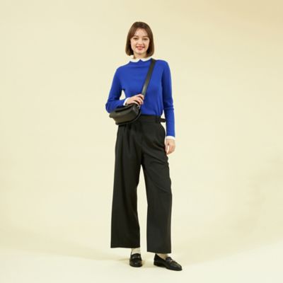 Ｃｌｅｒｉｃ　Ｃｏｌｌａｒ　Ｋｎｉｔ　ロングスリーブ（Ｈ５Ｎ５１４１１＿＿）