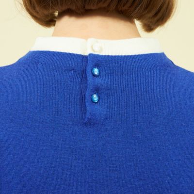 Ｃｌｅｒｉｃ　Ｃｏｌｌａｒ　Ｋｎｉｔ　ロングスリーブ（Ｈ５Ｎ５１４１１＿＿）
