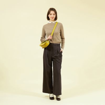 Cleric Collar Knit グリッターロングスリーブ 