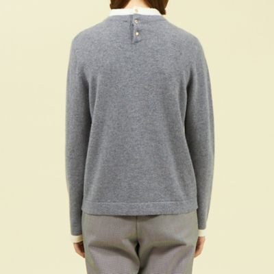 Ｃｌｅｒｉｃ　Ｃｏｌｌａｒ　Ｋｎｉｔ　カシミヤ（Ｈ５Ｎ５１４２１＿＿）