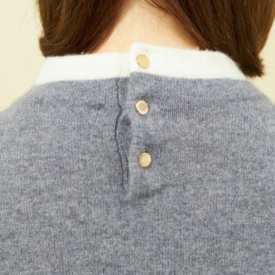 Ｃｌｅｒｉｃ　Ｃｏｌｌａｒ　Ｋｎｉｔ　カシミヤ（Ｈ５Ｎ５１４２１＿＿）