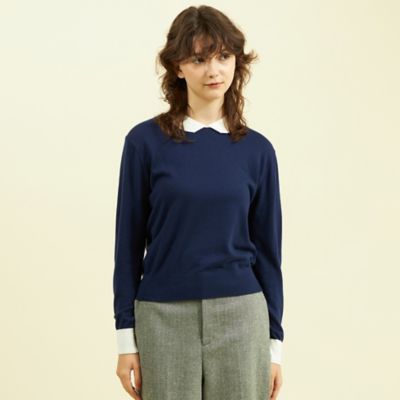 【美品】MACKINTOSH PHILOSOPHY 5部袖ニット 38 ベーシックケーブルニット(トップス)｜MACKINTOSH PHILOSOPHY