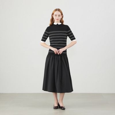 Ｃｌｅｒｉｃ　Ｃｏｌｌａｒ　Ｋｎｉｔ半袖（Ｈ５Ｎ５２４５５＿＿）