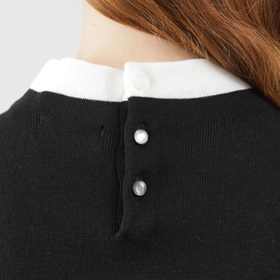 Ｃｌｅｒｉｃ　Ｃｏｌｌａｒ　Ｋｎｉｔ半袖（Ｈ５Ｎ５２４５５＿＿）