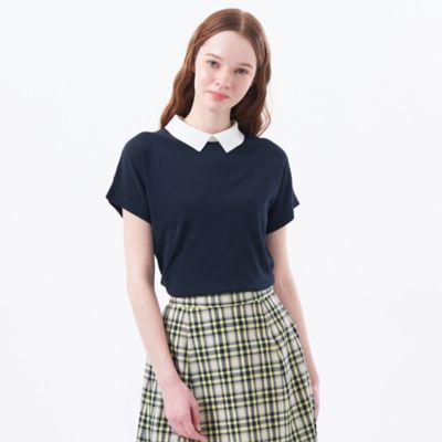 【Ｂｉｃｏｌｏｒ　Ｋｎｉｔ　Ｐｏｌｏ（バイカラーニットポロ）】ハーフスリーブ（Ｈ５Ｎ５２５１１＿＿）