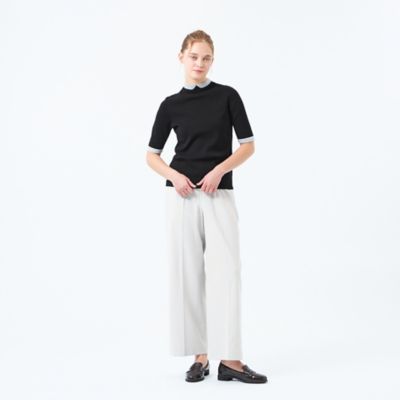 【２０２５年春夏モデル】Ｃｌｅｒｉｃ　Ｃｏｌｌａｒ　Ｋｎｉｔ　ハーフスリーブ（Ｈ５Ｎ５２５７０＿＿）
