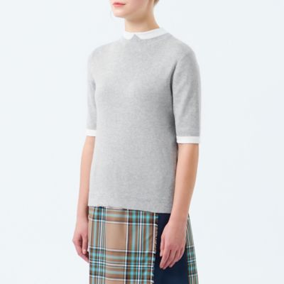 【２０２５年春夏モデル】Ｃｌｅｒｉｃ　Ｃｏｌｌａｒ　Ｋｎｉｔ　ハーフスリーブ（Ｈ５Ｎ５２５７０＿＿）