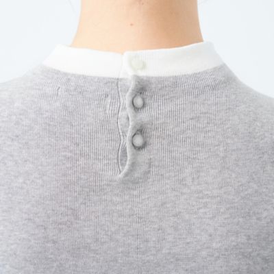 【２０２５年春夏モデル】Ｃｌｅｒｉｃ　Ｃｏｌｌａｒ　Ｋｎｉｔ　ハーフスリーブ（Ｈ５Ｎ５２５７０＿＿）