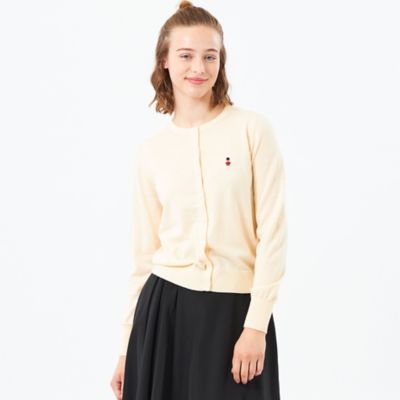 【SALE】MACKINTOSH PHILOSOPHY (Women)/マッキントッシュ フィロソフィー【WEB & 一部店舗限定】バッキンガムベア ワッペンニットカーディガン(H5N56695__) アイボリー03L トップス【三越伊勢丹/公式】