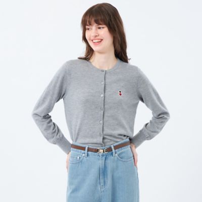 【SALE】MACKINTOSH PHILOSOPHY (Women)/マッキントッシュ フィロソフィー【WEB & 一部店舗限定】バッキンガムベア ワッペンニットカーディガン(H5N56695__) グレー07L トップス【三越伊勢丹/公式】