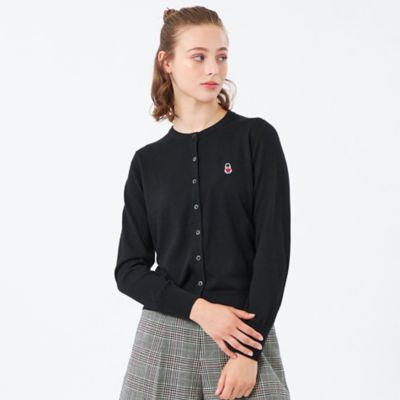 【SALE】MACKINTOSH PHILOSOPHY (Women)/マッキントッシュ フィロソフィー【WEB & 一部店舗限定】バッキンガムベア ワッペンニットカーディガン(H5N56695__) クロ09L トップス【三越伊勢丹/公式】