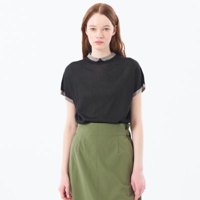 ＜MACKINTOSH PHILOSOPHY (Women)＞Ｃｌｅｒｉｃ　Ｃｏｌｌａｒ　Ｋｎｉｔ　シアードルマン（Ｈ５Ｎ９２５３６＿＿）