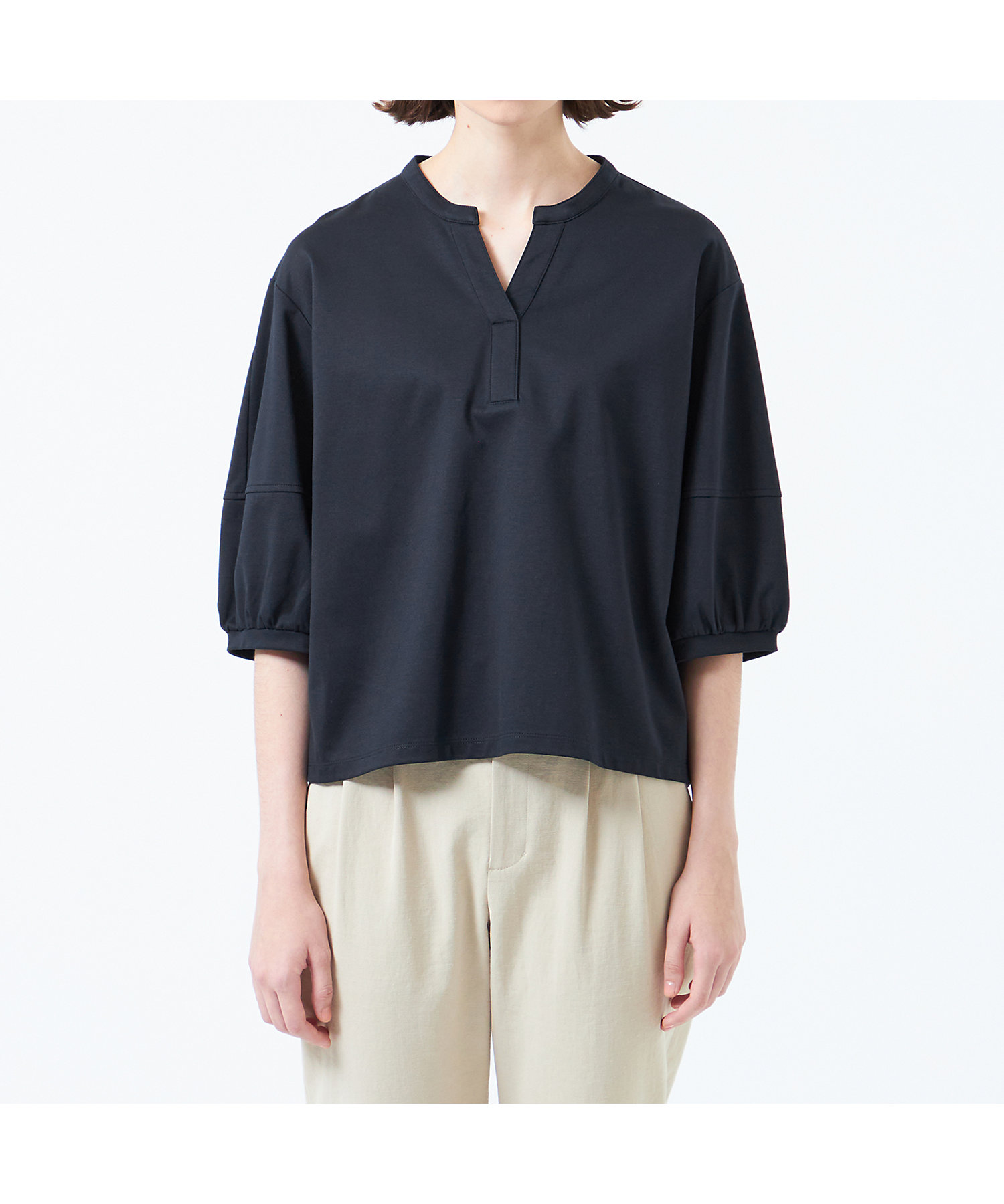 スキッパージャージーブラウス(H5P07504__ スキッパージャージーブラウス(H5P07504__