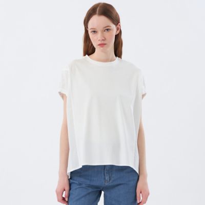 MACKINTOSH PHILOSOPHY (Women)/マッキントッシュ フィロソフィー ギャザースリーブコンビカットソー(H5P16531__)
