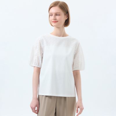 ＜MACKINTOSH PHILOSOPHY (Women)＞レースコンビカットソー（Ｈ５Ｐ１７５３２＿＿）