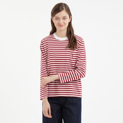 ＜MACKINTOSH PHILOSOPHY (Women)＞バッキンガムベア　ボーダーロングスリーブＴ（Ｈ５Ｐ７０１３０＿＿）
