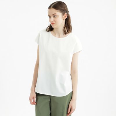 店舗限定】バックスリットフレンチスリーブカットソー