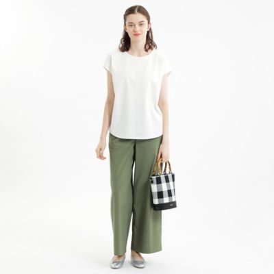 マッキントッシュ フィロソフィー MACKINTOSH PHILOSOPHY カットソー ブラウス フレンチスリーブ 切替 レディース 38 正規品 店舗限定】バックスリットフレンチスリーブカットソー