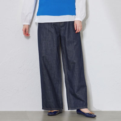 ＜MACKINTOSH PHILOSOPHY (Women)＞コットンリネンワイドデニムパンツ（Ｈ５Ｒ０２１０３＿＿）